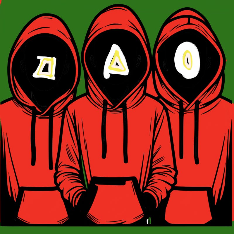 3 faceless people in  hoodies