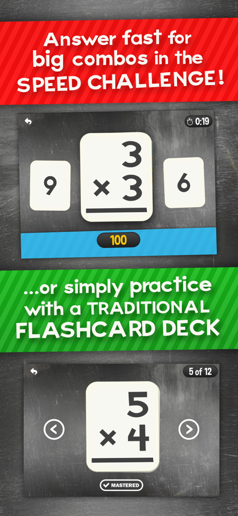 Multiplication Math Flashcards - Games App | MWM
