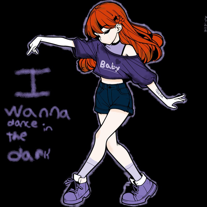realistic girl danceing