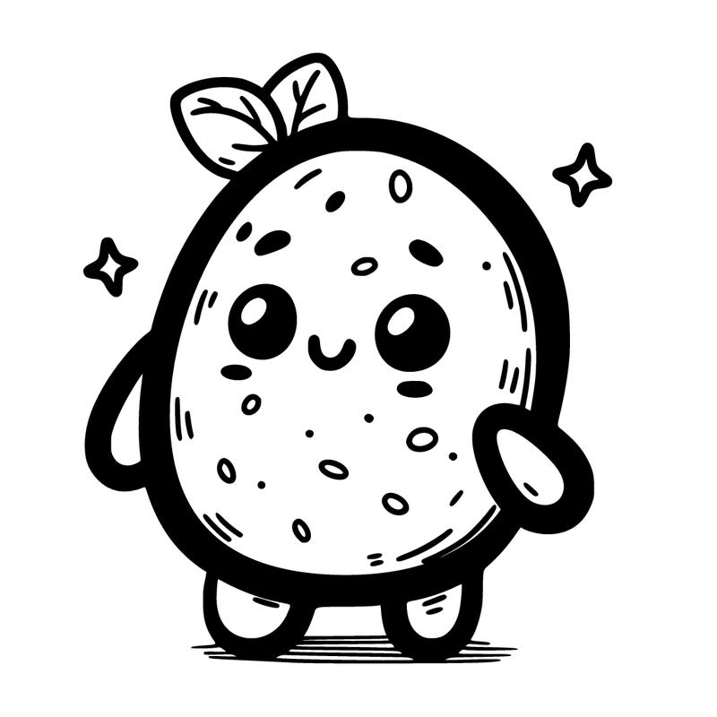 cartoon potato