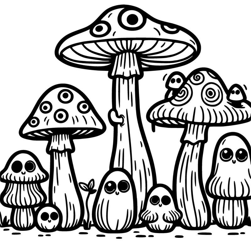 weird core mushrooms