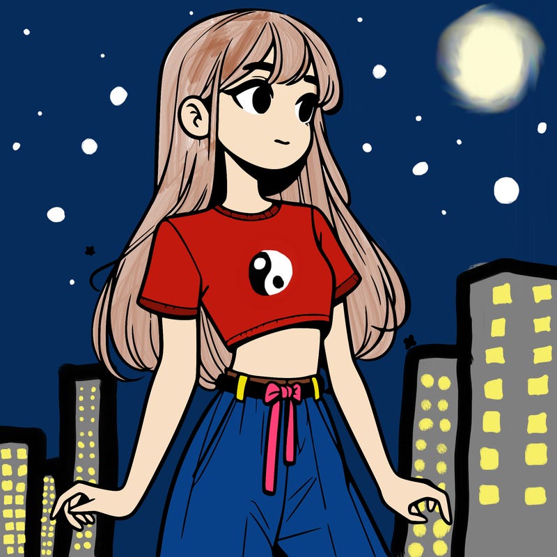 girl in a cute crop top