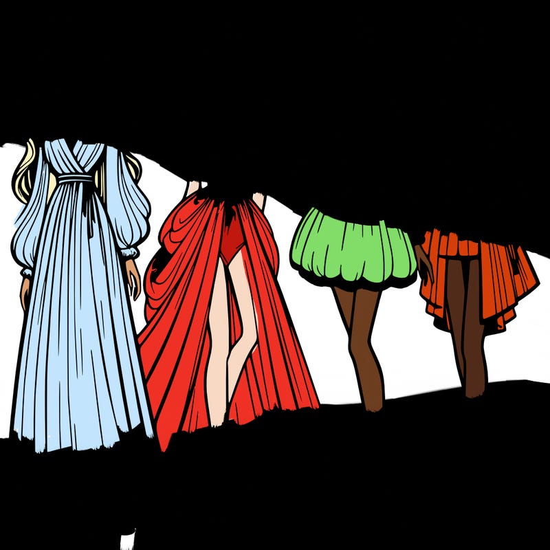 fashion models dresses