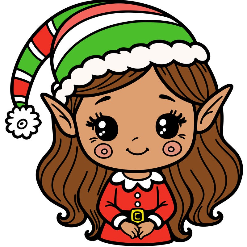 christmas elf girl