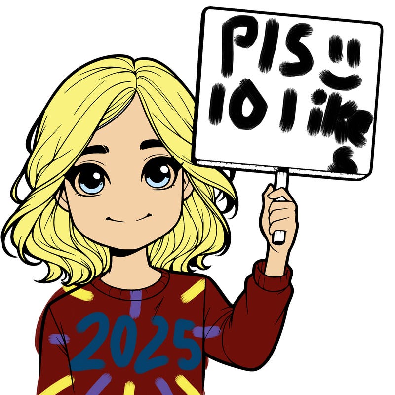 realistic girl holding up a sign