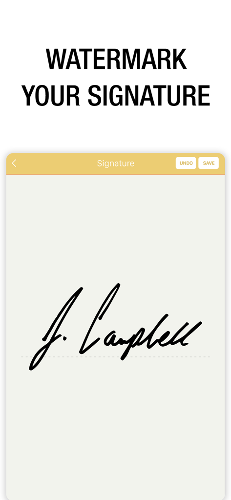 Watermark Maker: Add Signature - Creating a personalized signature watermark in the app interface