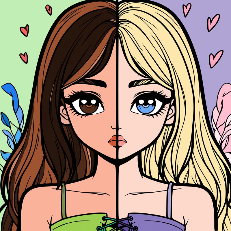 realistic girl split