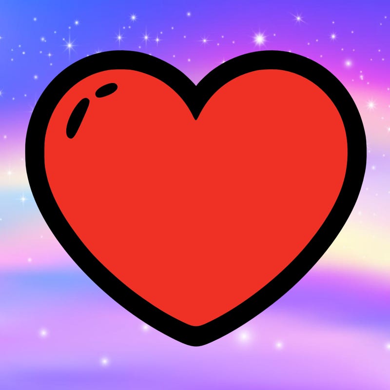 a blank heart