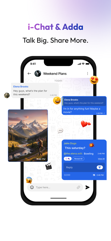 i -A next-gen social media app