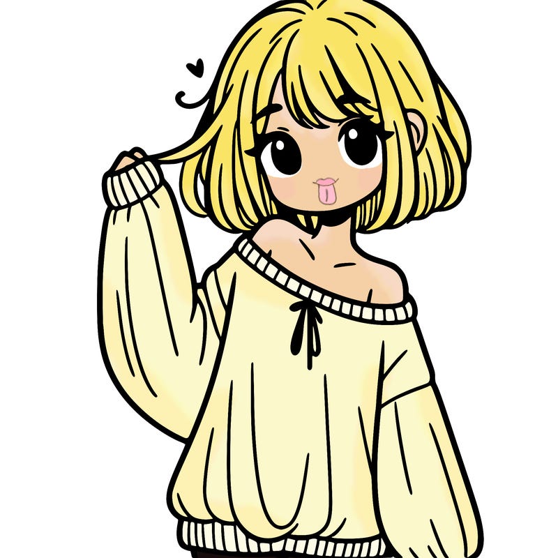 girl in baggy sweater hanging off her shoulder