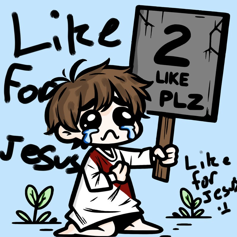 small poor toddler crying with sign that says 2 like plz