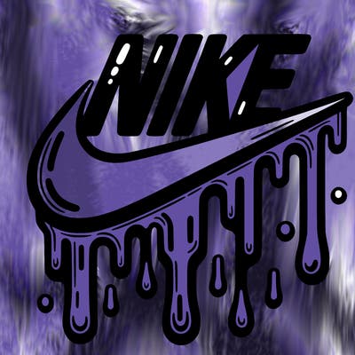 dripping nike logo