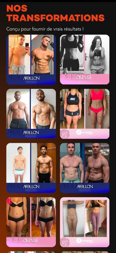 Bodytime - Before and after body transformation results from Bodytime fitness programs