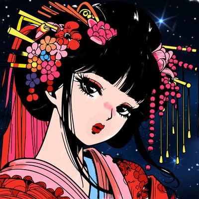 manga geisha detail