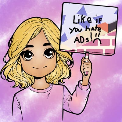 realistic girl holding up a sign
