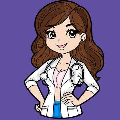 doctor full pose women doctor