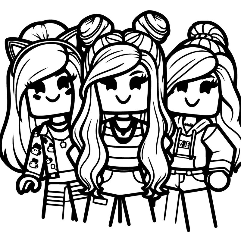 roblox girl group of 3