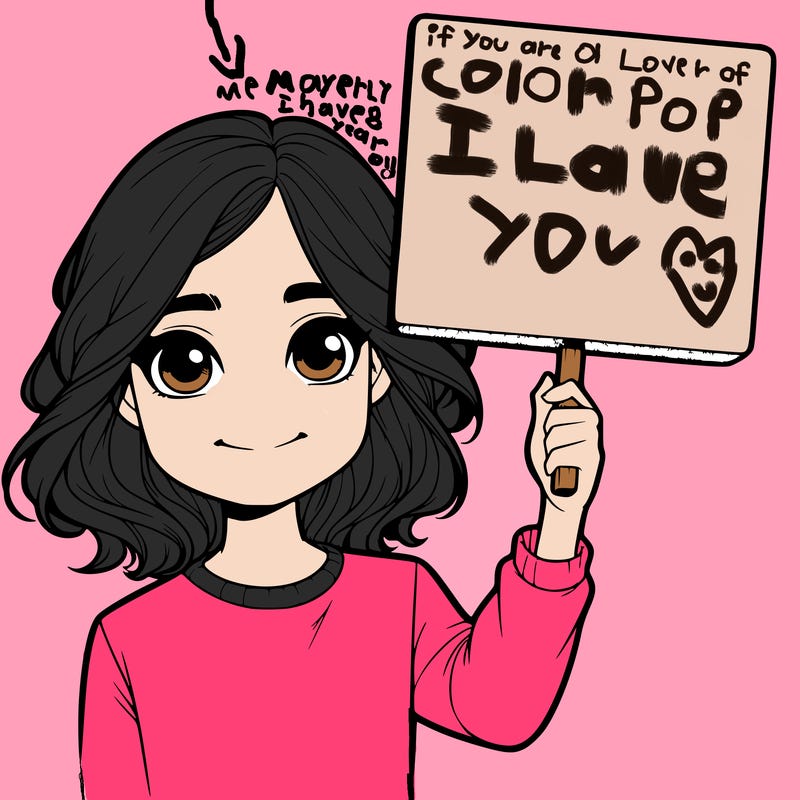 realistic girl holding up a sign