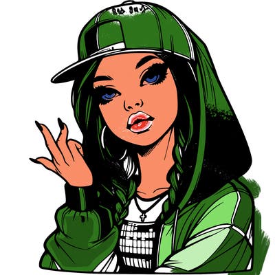 realistic hip hop girl