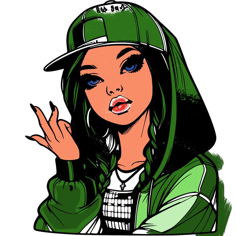 realistic hip hop girl
