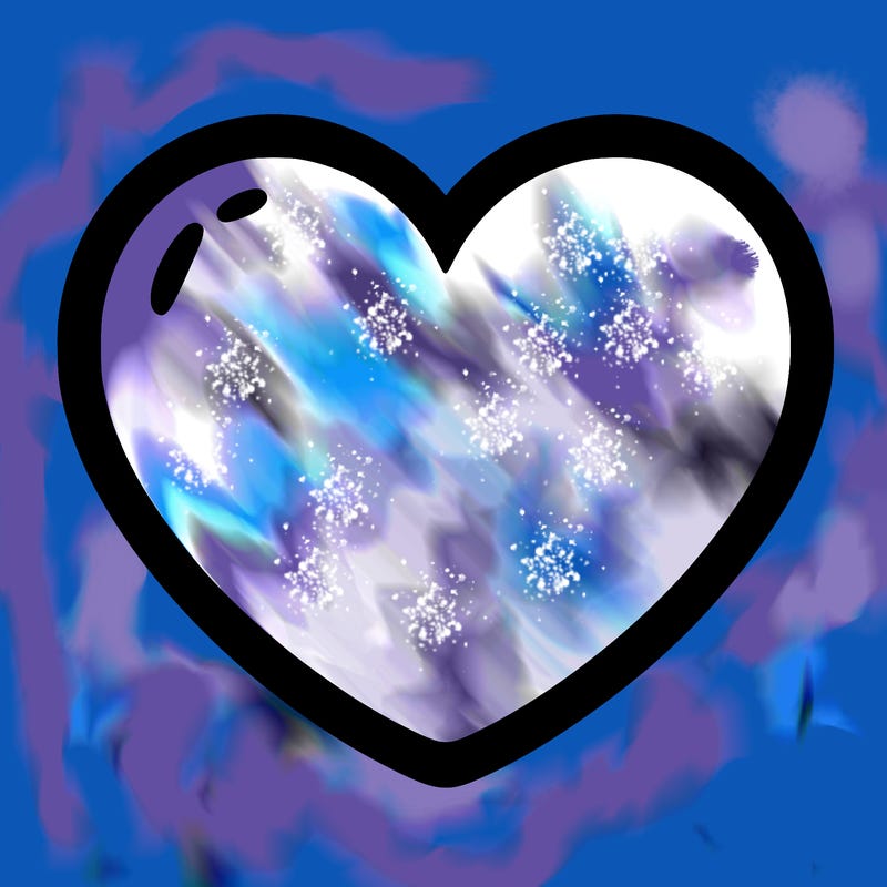 a blank heart