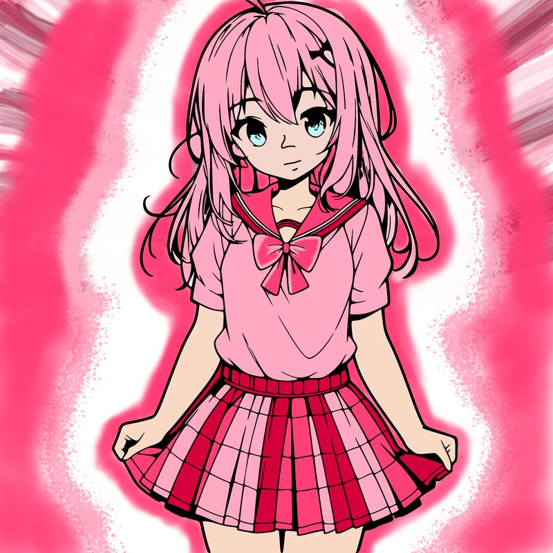 anime girl in skirt