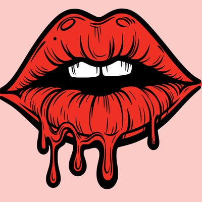 lips that look realistic and drip