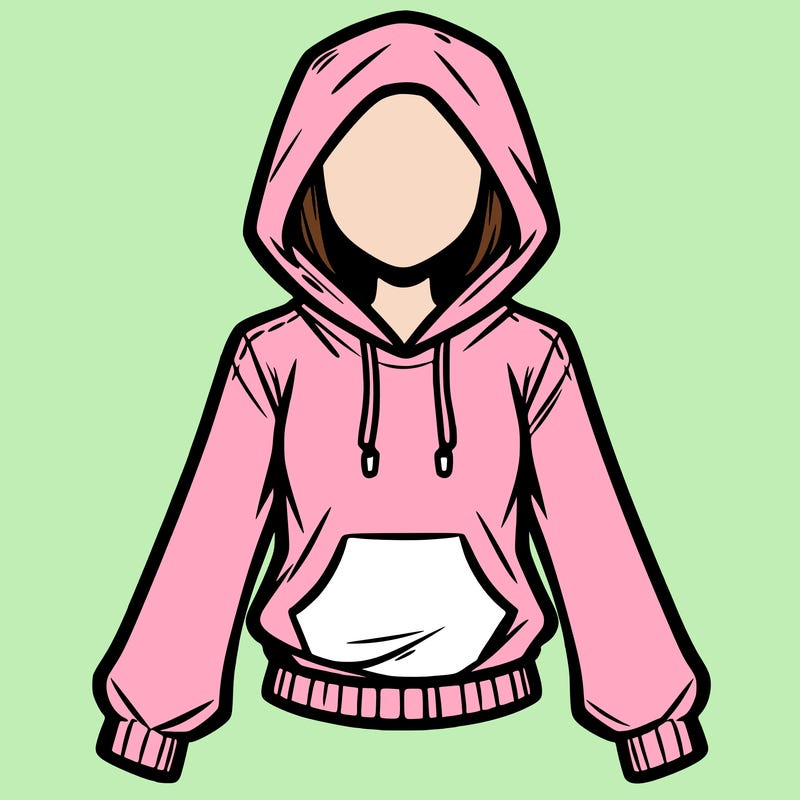 female hoodie.