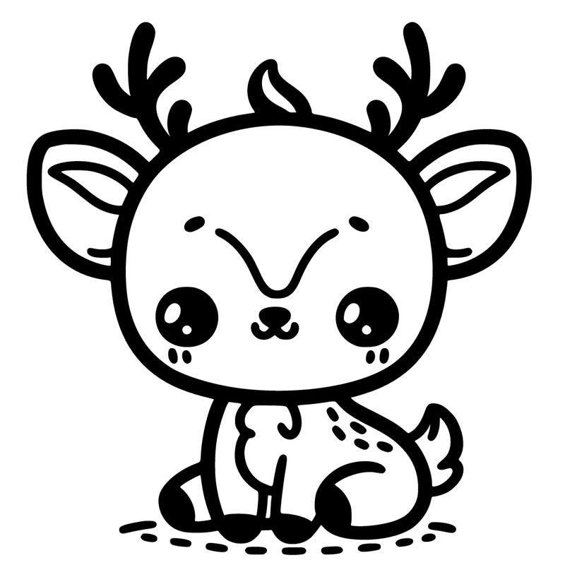 a very cute and adorable deer
