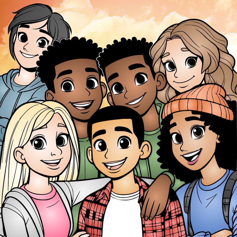 a mixed friend group