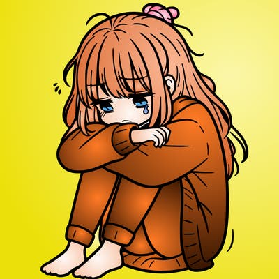 depressed girl