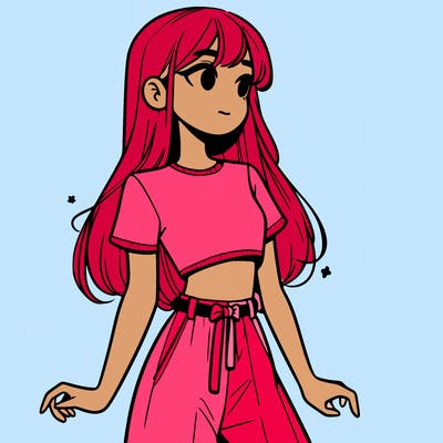 girl in a cute crop top