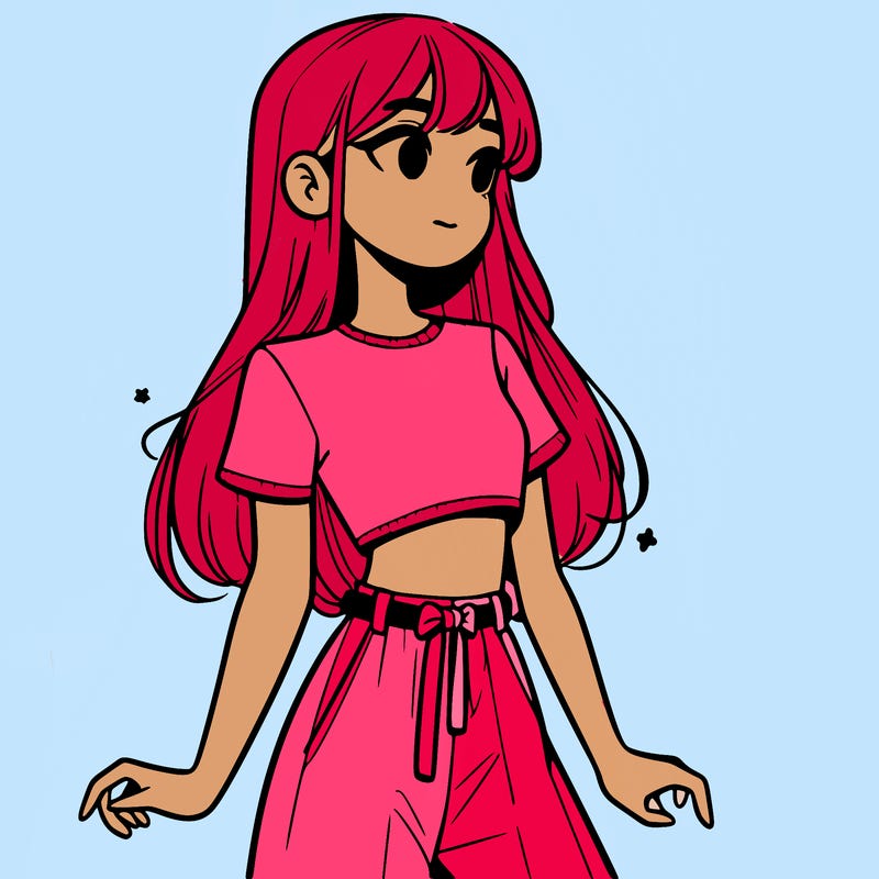 girl in a cute crop top