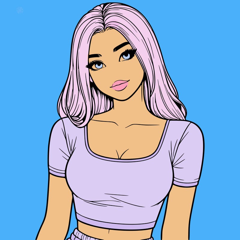 realistic girl with crop top