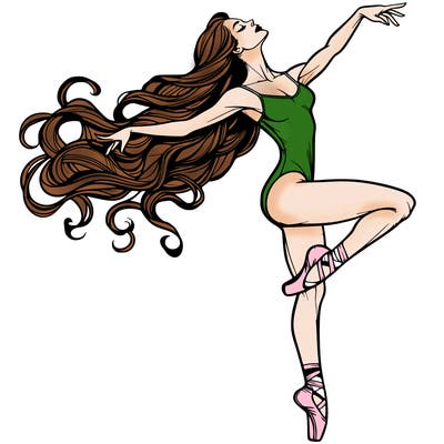 realistic woman dancer