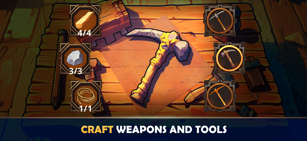Survival Island: EVO 2 Game - Menú de creación de armas y herramientas en Survival Island EVO 2