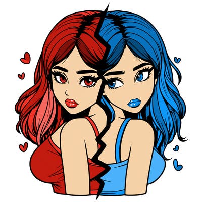 realistic girl split