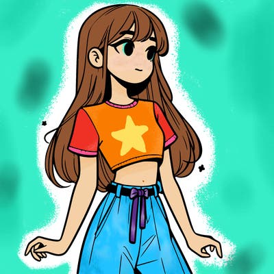 girl in a cute crop top