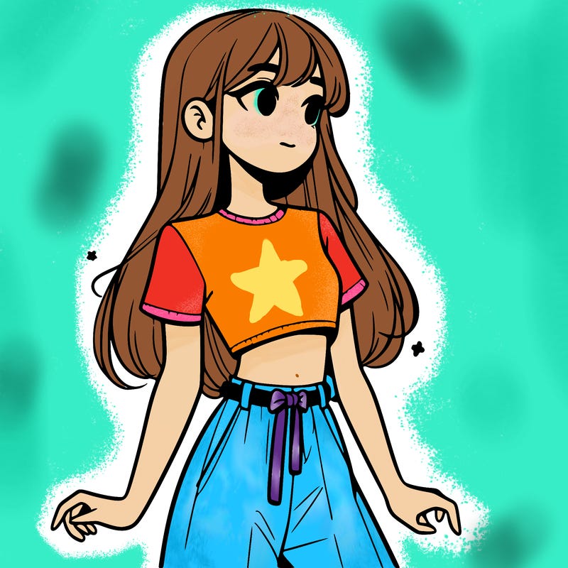 girl in a cute crop top