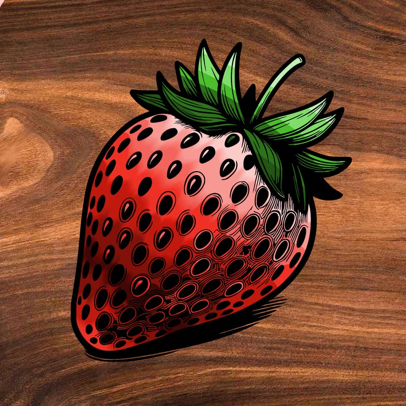 realstic strawberry