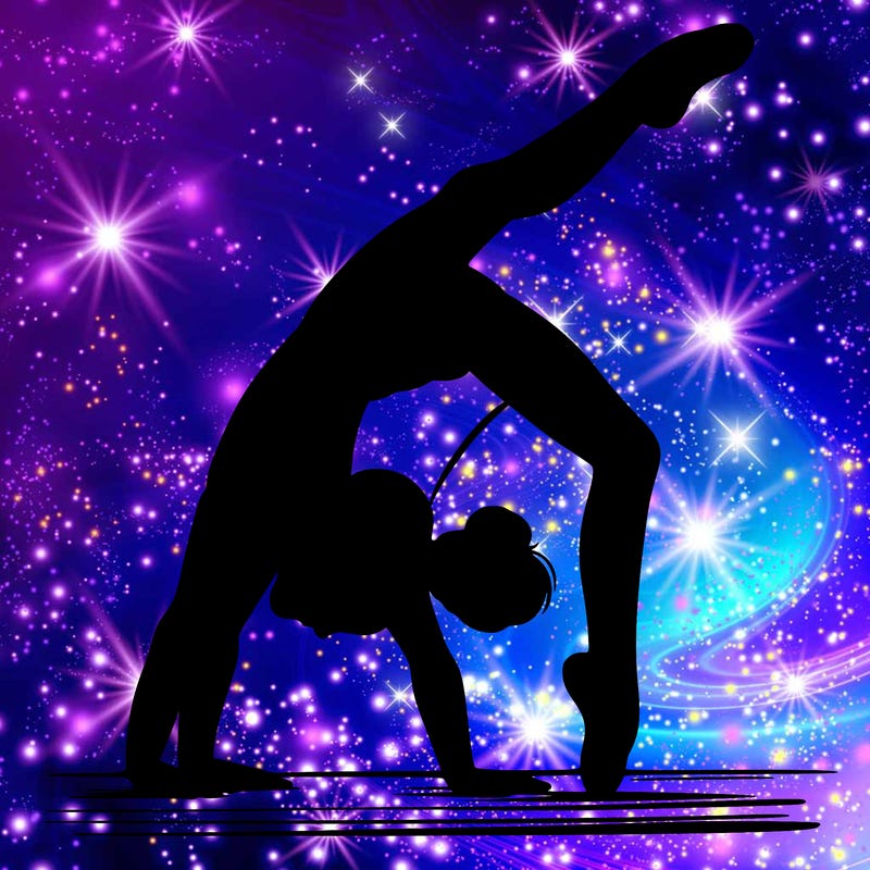 girl doing gymnastics