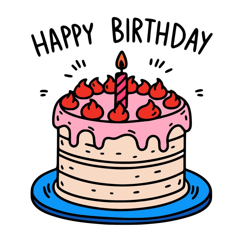 happy birthday simple cake