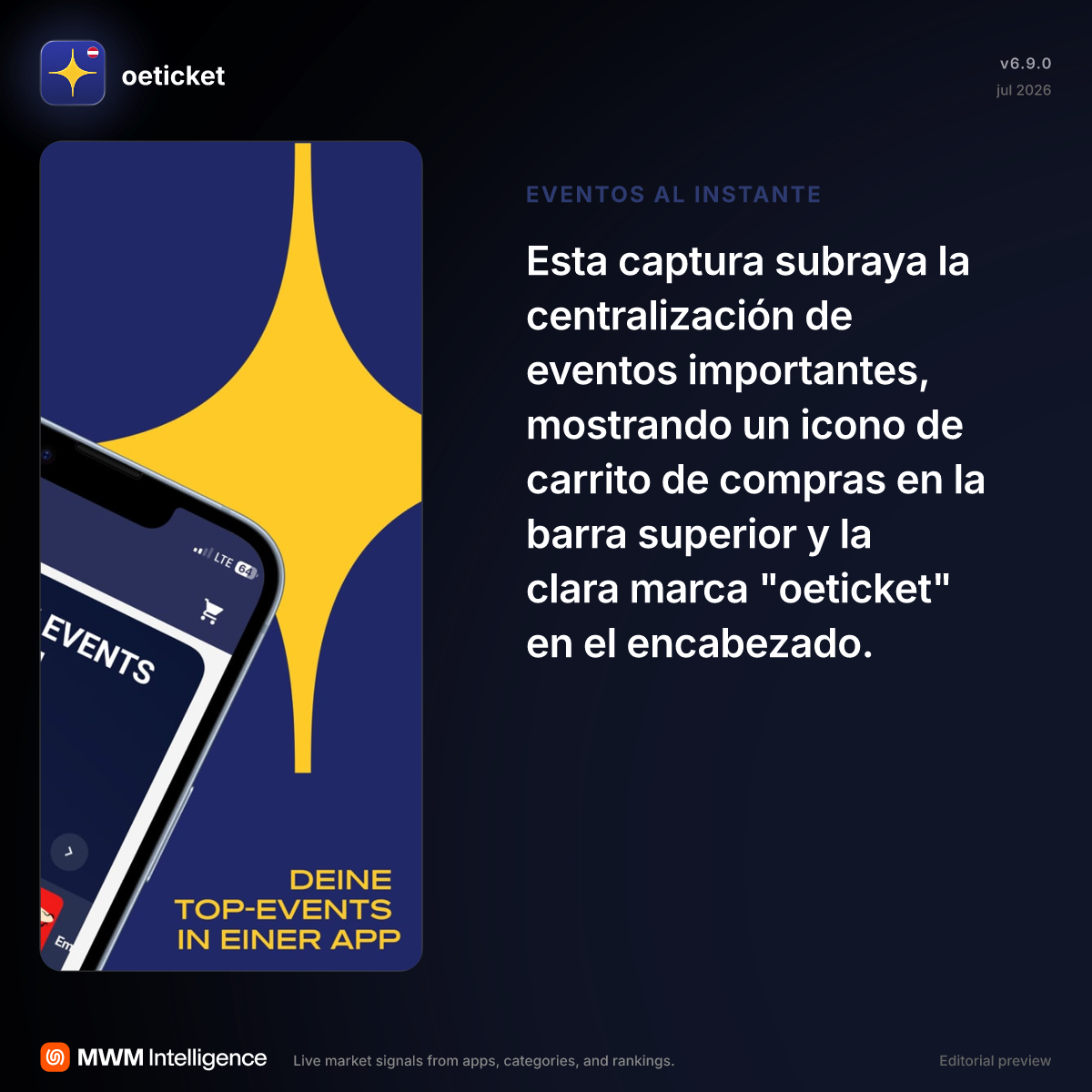 oeticket - App de Entretenimiento | MWM