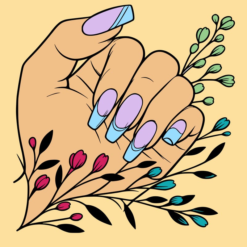 nails with french tip