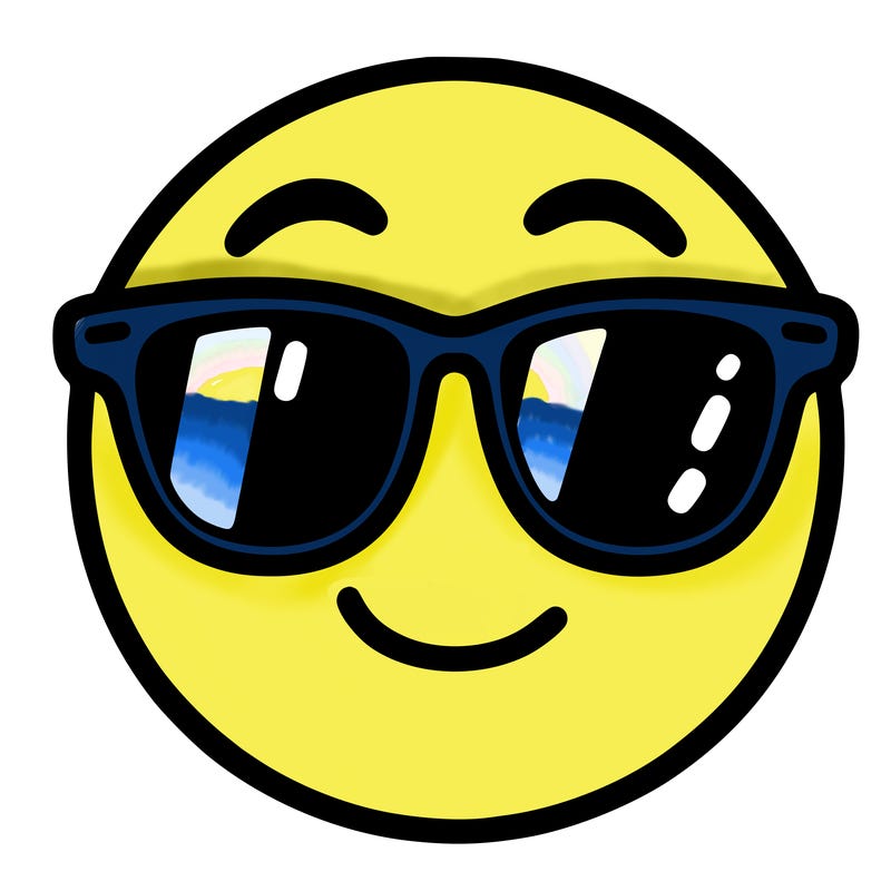 emoji with sunglasses