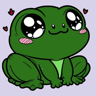 cute frog person realistic