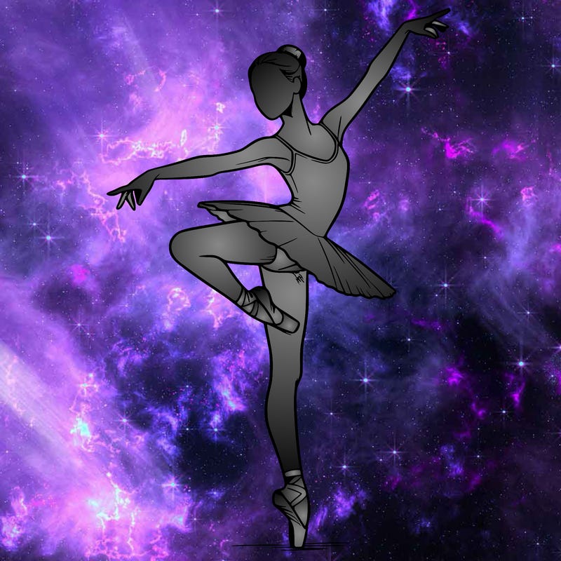 realistic person doing ballet