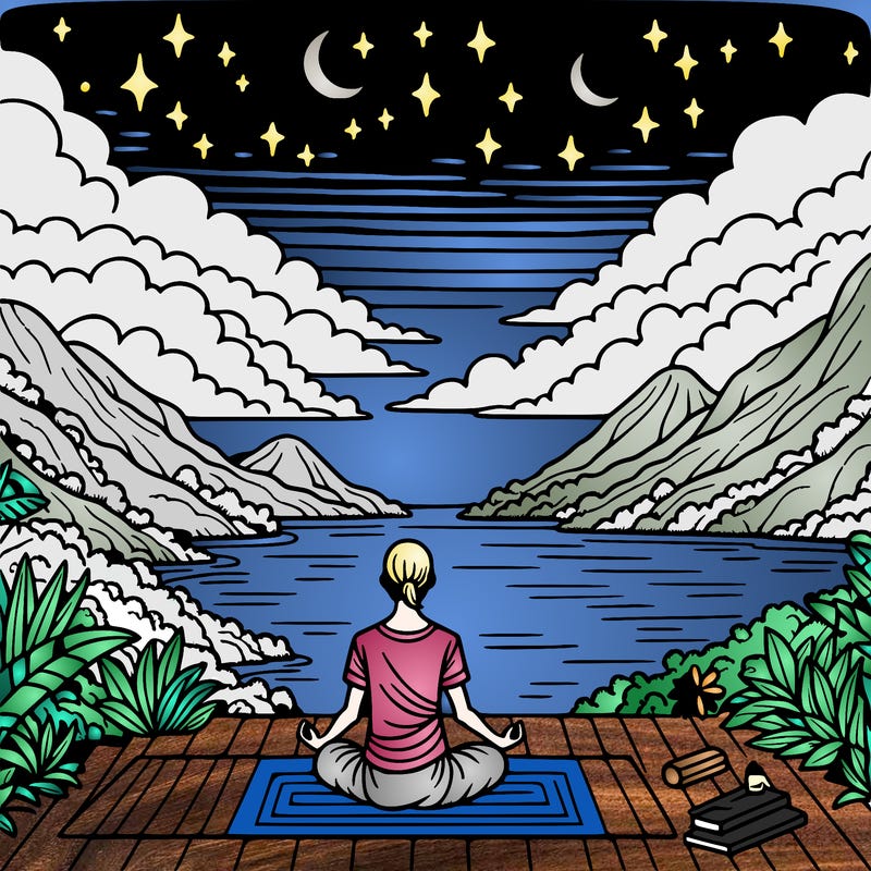 yoga with a pretty view