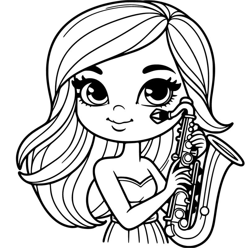 saxophone girl