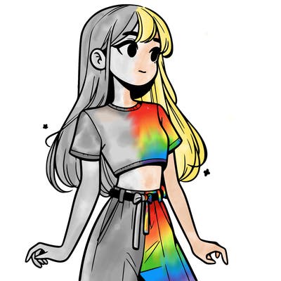 girl in a cute crop top